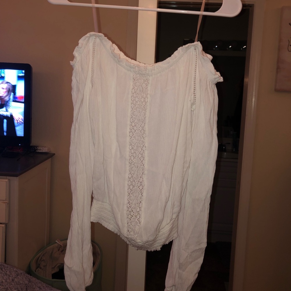 White off the shoulder top